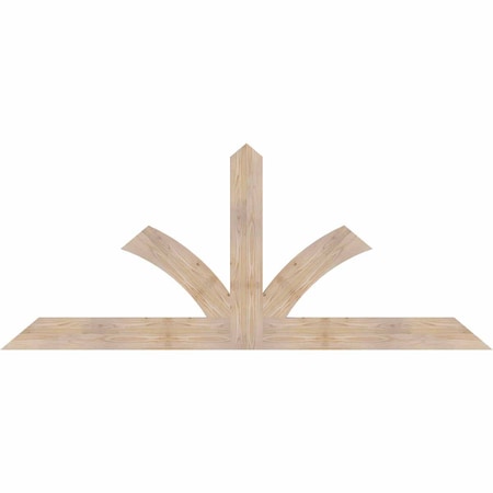 Ekena Millwork Richland Smooth Timber Gable Bracket, Douglas Fir, 84"W x 35"H x 1 1/2"D x 5 1/2"F, 10/12 Pitch GBW084X35X0206RIC00SDF